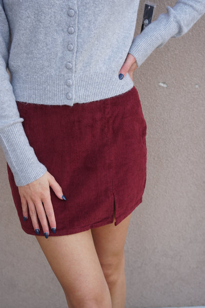 Global Cord Skirt-3 Colours- Only - Uforia Muse 