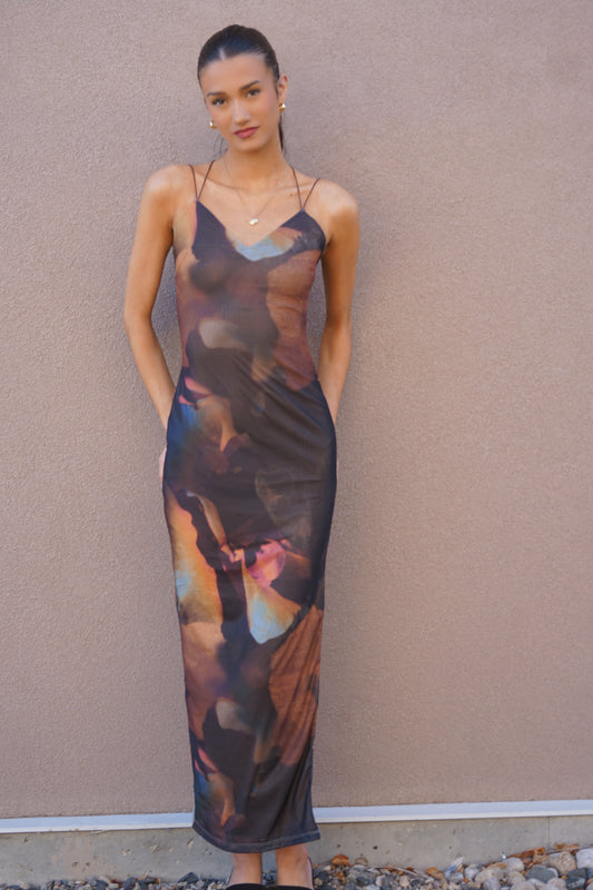 Watercolour Maxi Dress