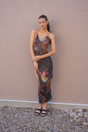 Watercolour Maxi Dress