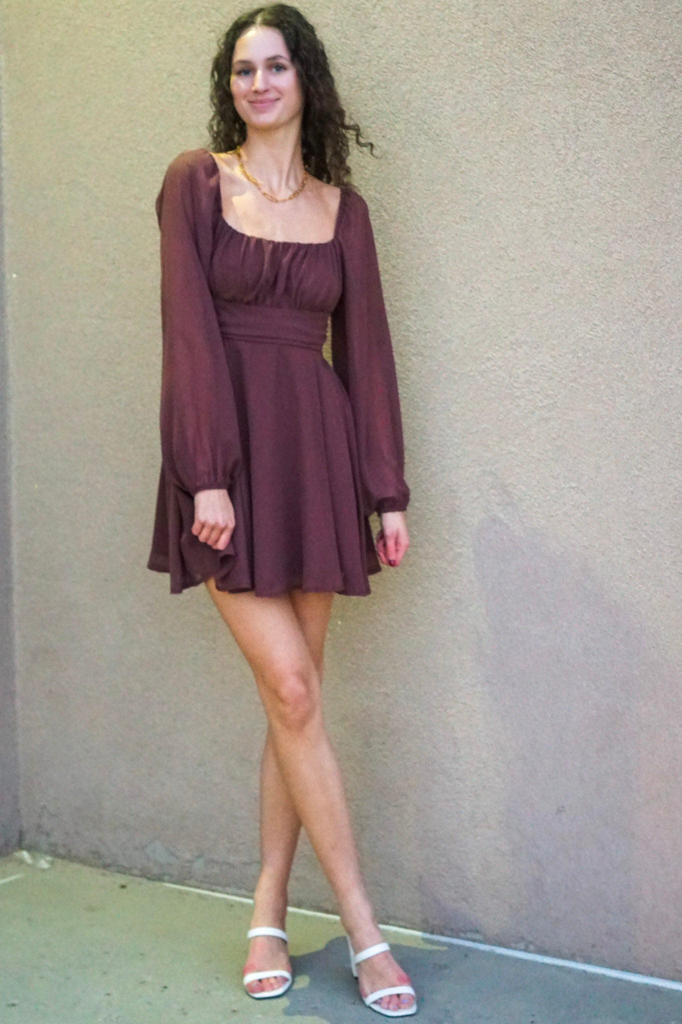 Southern Charm Dress-Chocolate