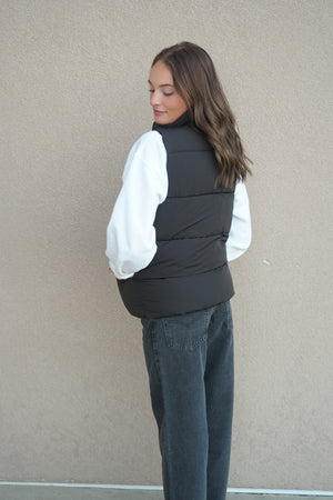 New Cool Puffer Vest- Only