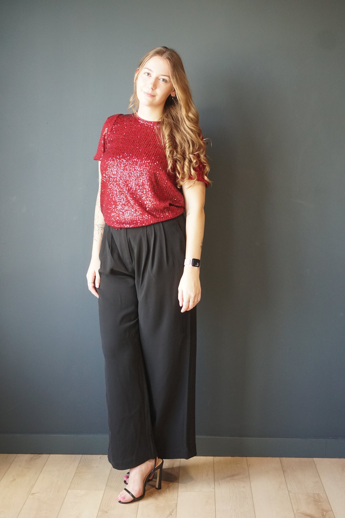 Flowy Trouser Pant- Black Tape