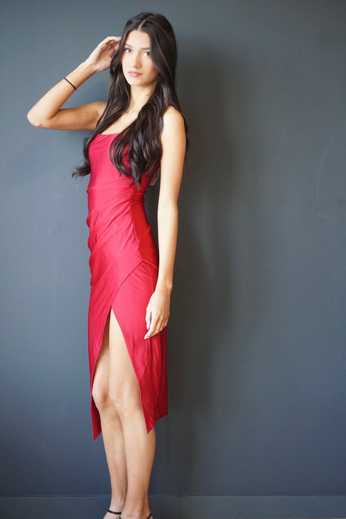 Calloway Dress-Crimson