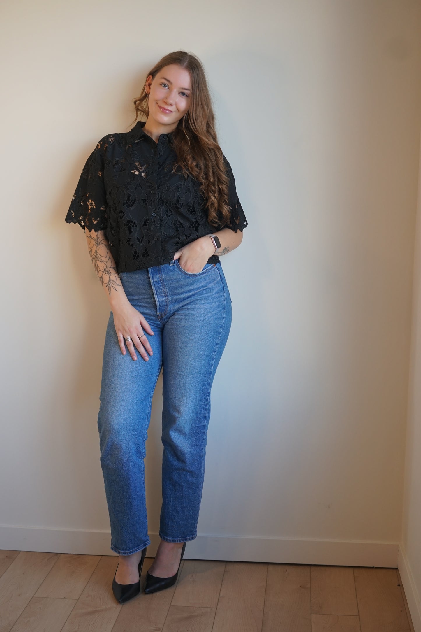 Midnight Lace Shirt- Z Supply