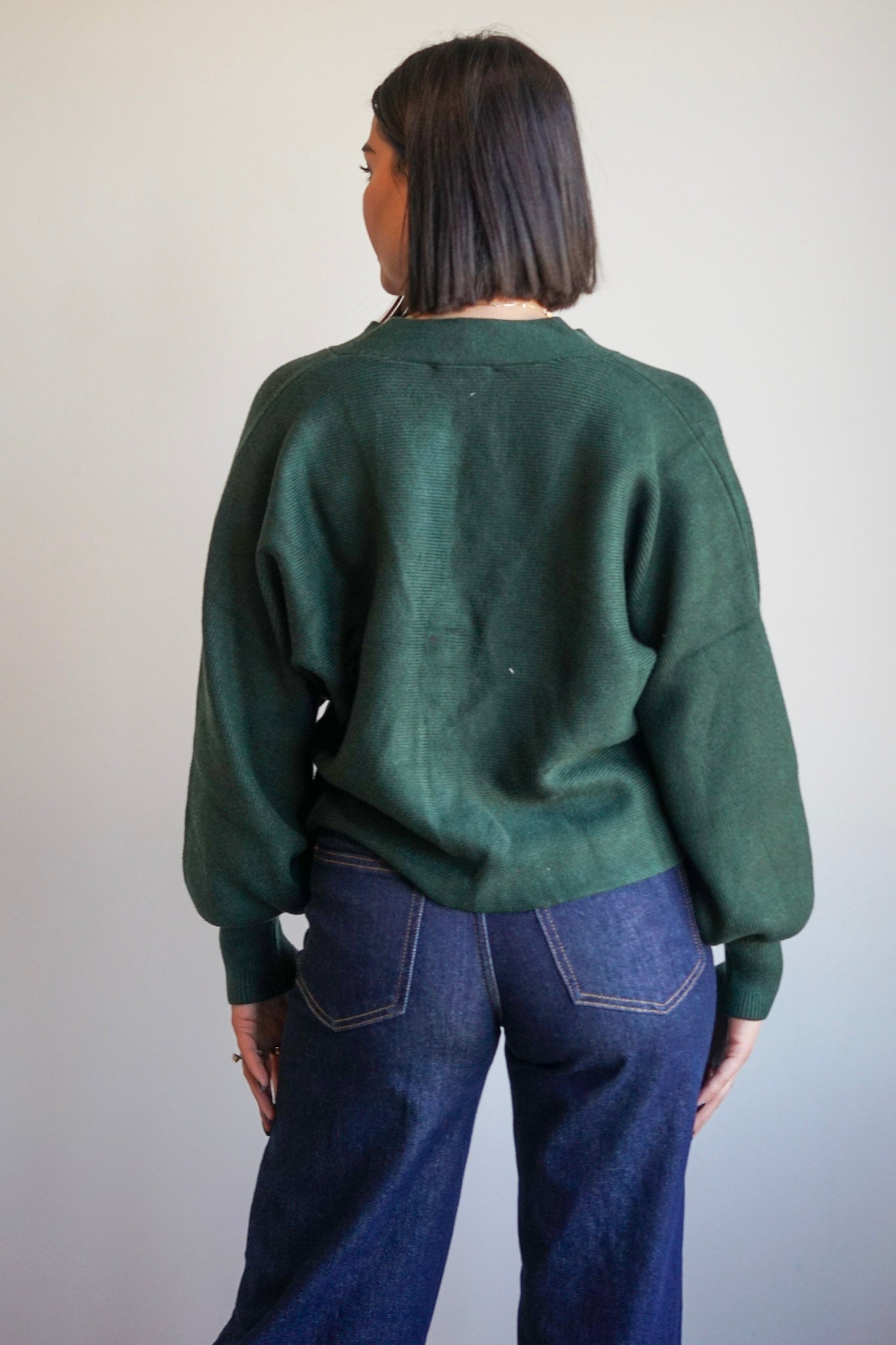 Bows Cardi-Evergreen-Shop Teach