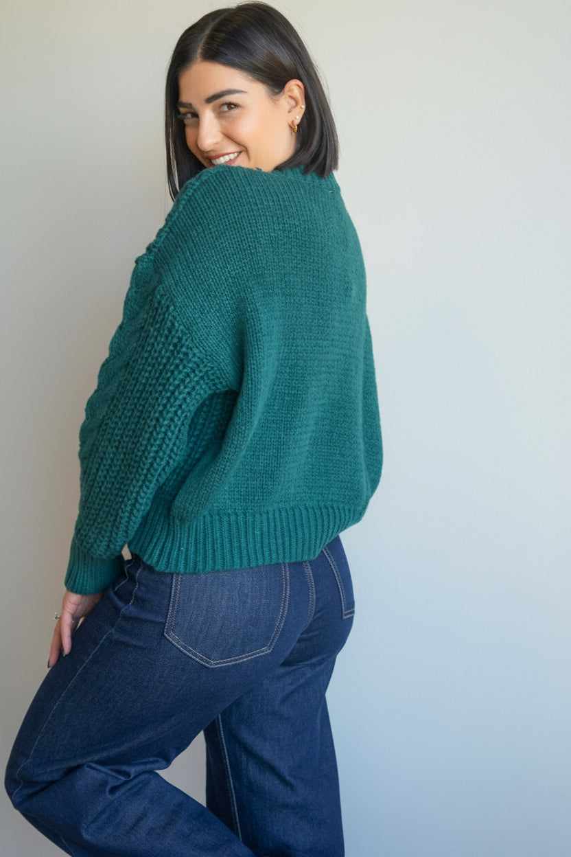 Candy Cane Cardi-Pine-Shop Teach