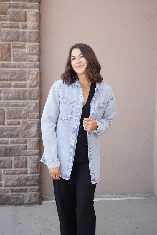 Alva Denim Shirt- Noisy May - Uforia Muse 