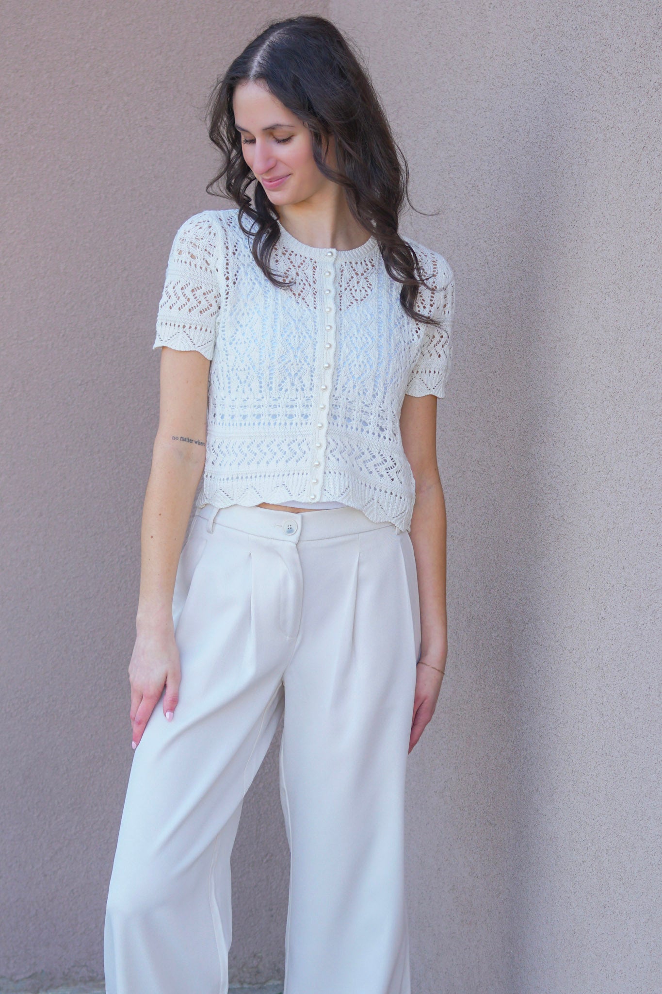 Elke Pearl Cardigan-Birch- Only - Uforia Muse 