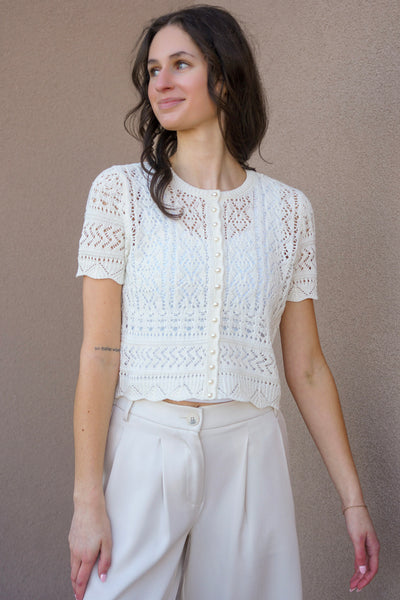 Elke Pearl Cardigan-Birch- Only - Uforia Muse 