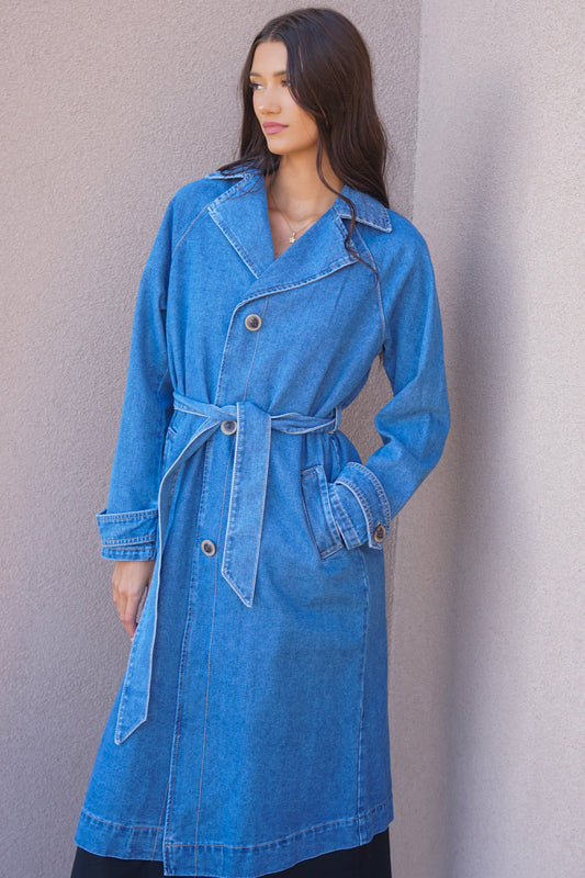 Malou Denim Trench-Only - Uforia Muse 