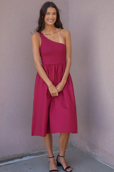 Iris One Shoulder Dress-Only - Uforia Muse 