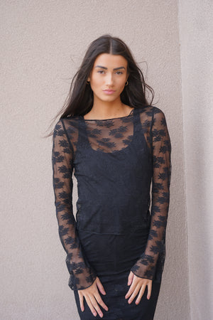 Black Lace Long Sleeve