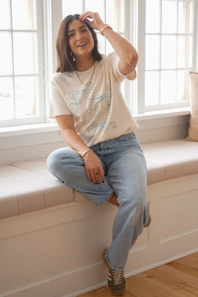 Coquette Bows Tee- Shop Teach - Uforia Muse 