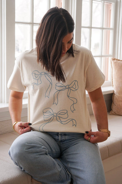 Coquette Bows Tee- Shop Teach - Uforia Muse 