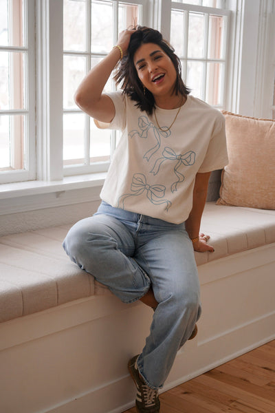 Coquette Bows Tee- Shop Teach - Uforia Muse 