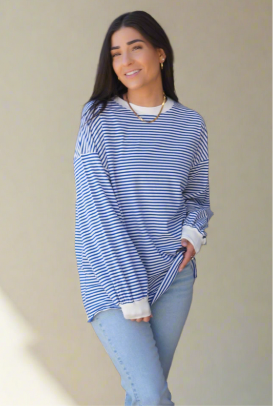 Mason Striped Long Sleeve- Shop Teach