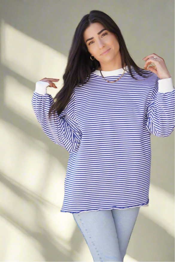Mason Striped Long Sleeve- Shop Teach