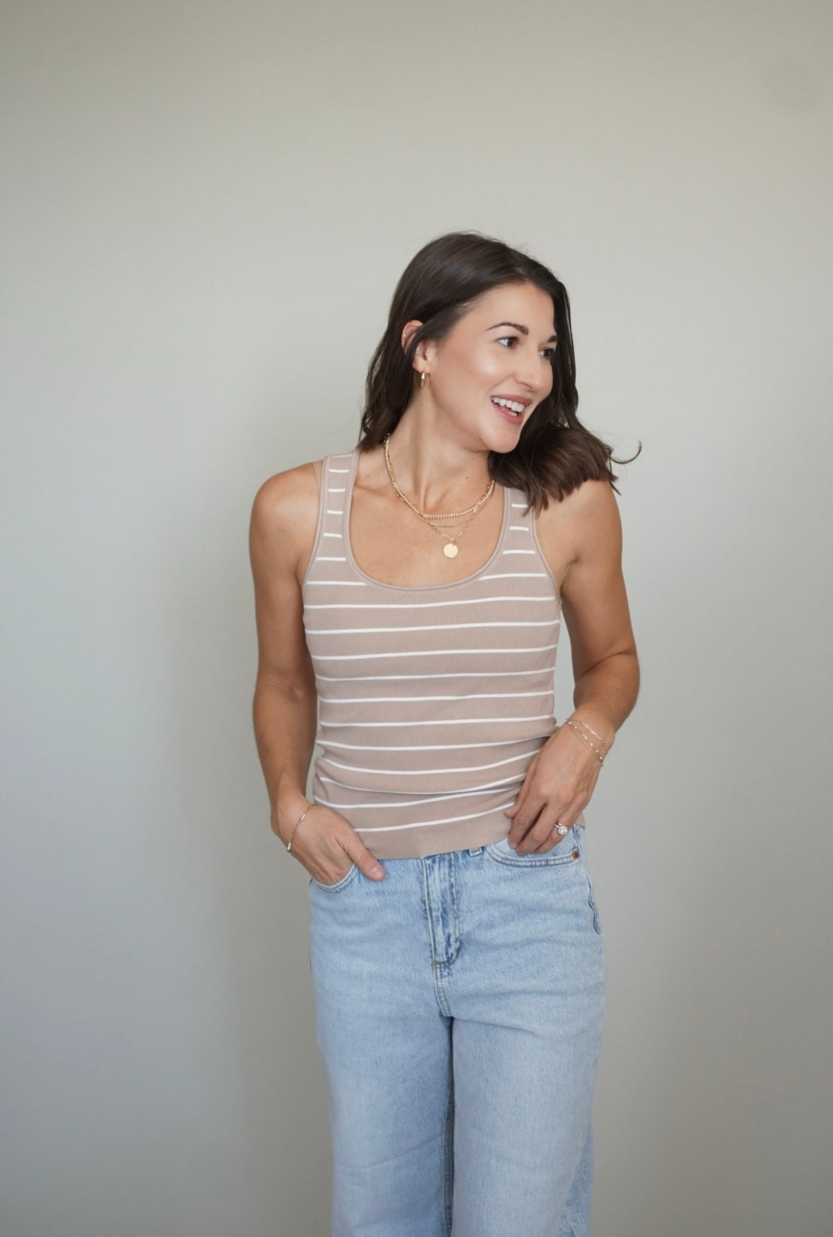 Sierra Rib Tank- Gentle Fawn