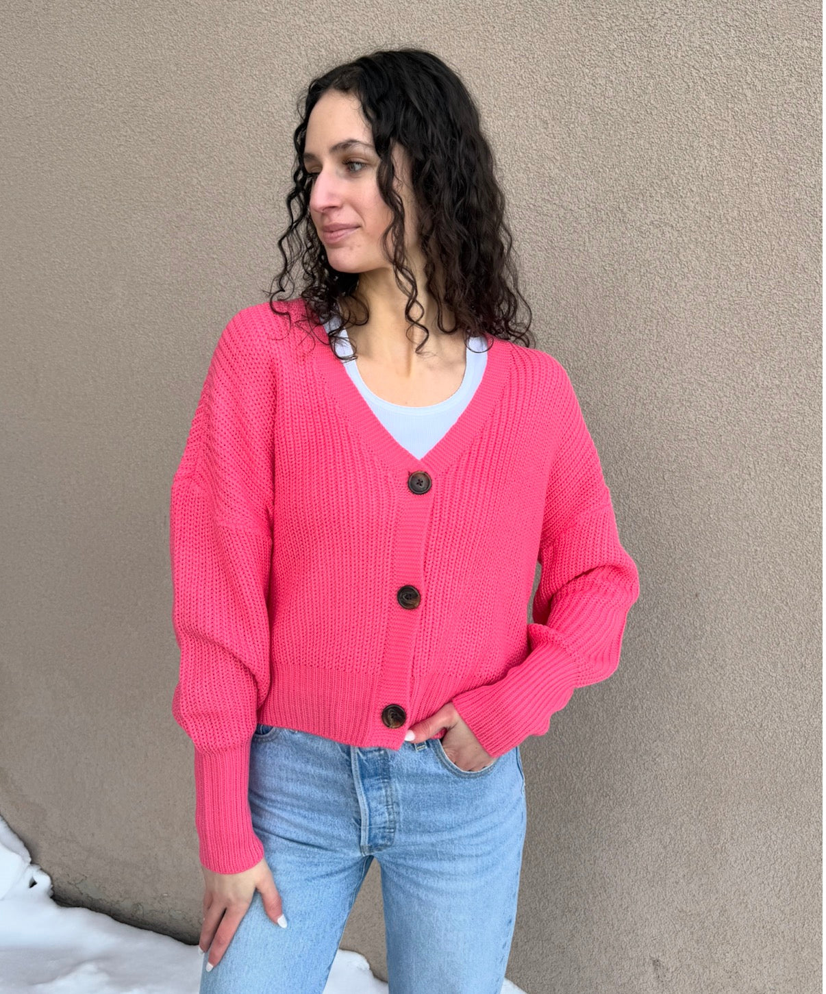 Lea Cardigan-Coral