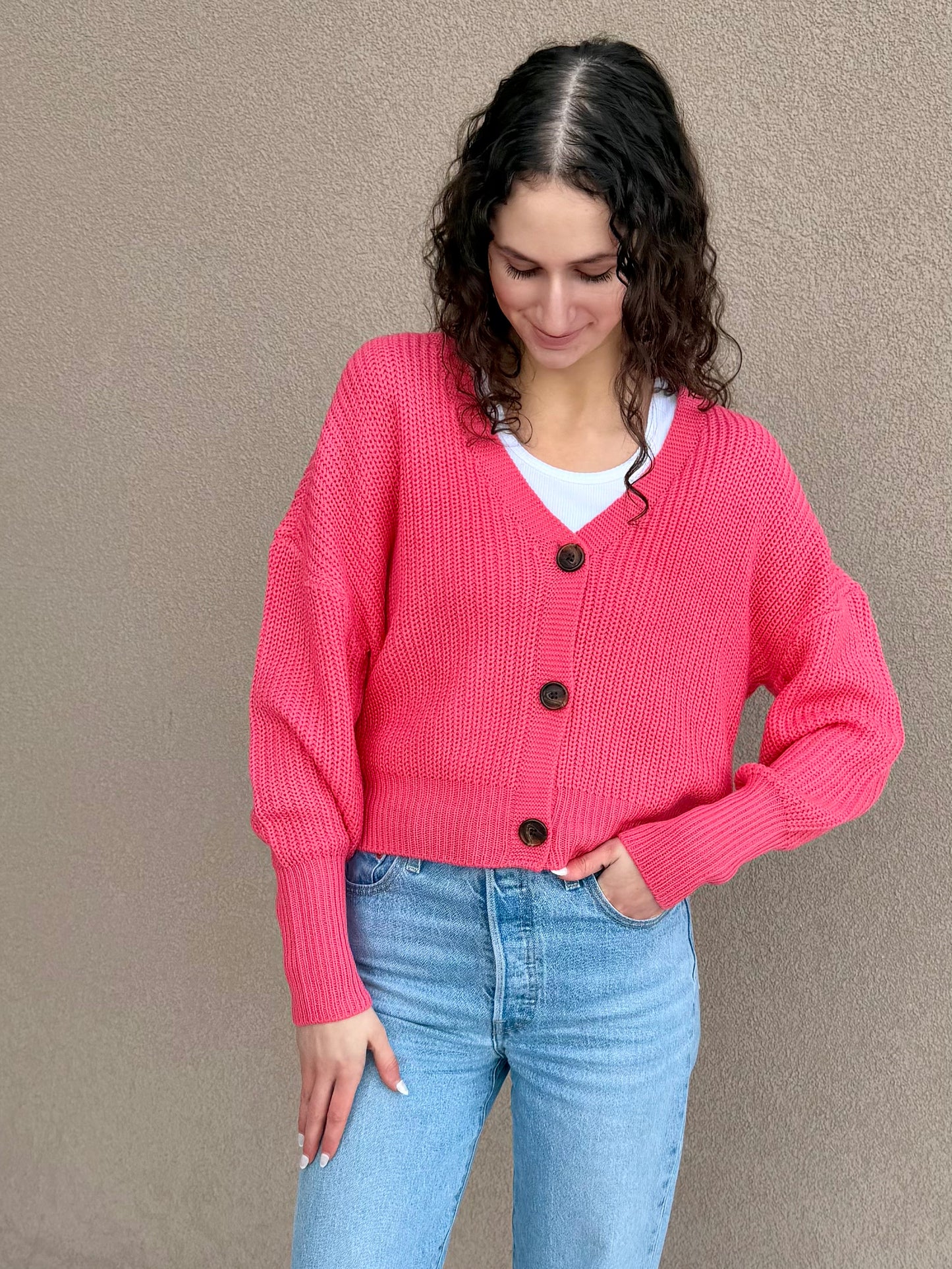 Lea Cardigan-Coral
