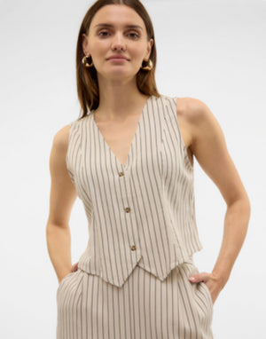 Milo Stripe Vest Vero Moda