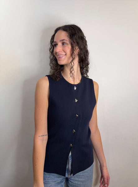 Evelin Vest-Navy-Only - Uforia Muse 