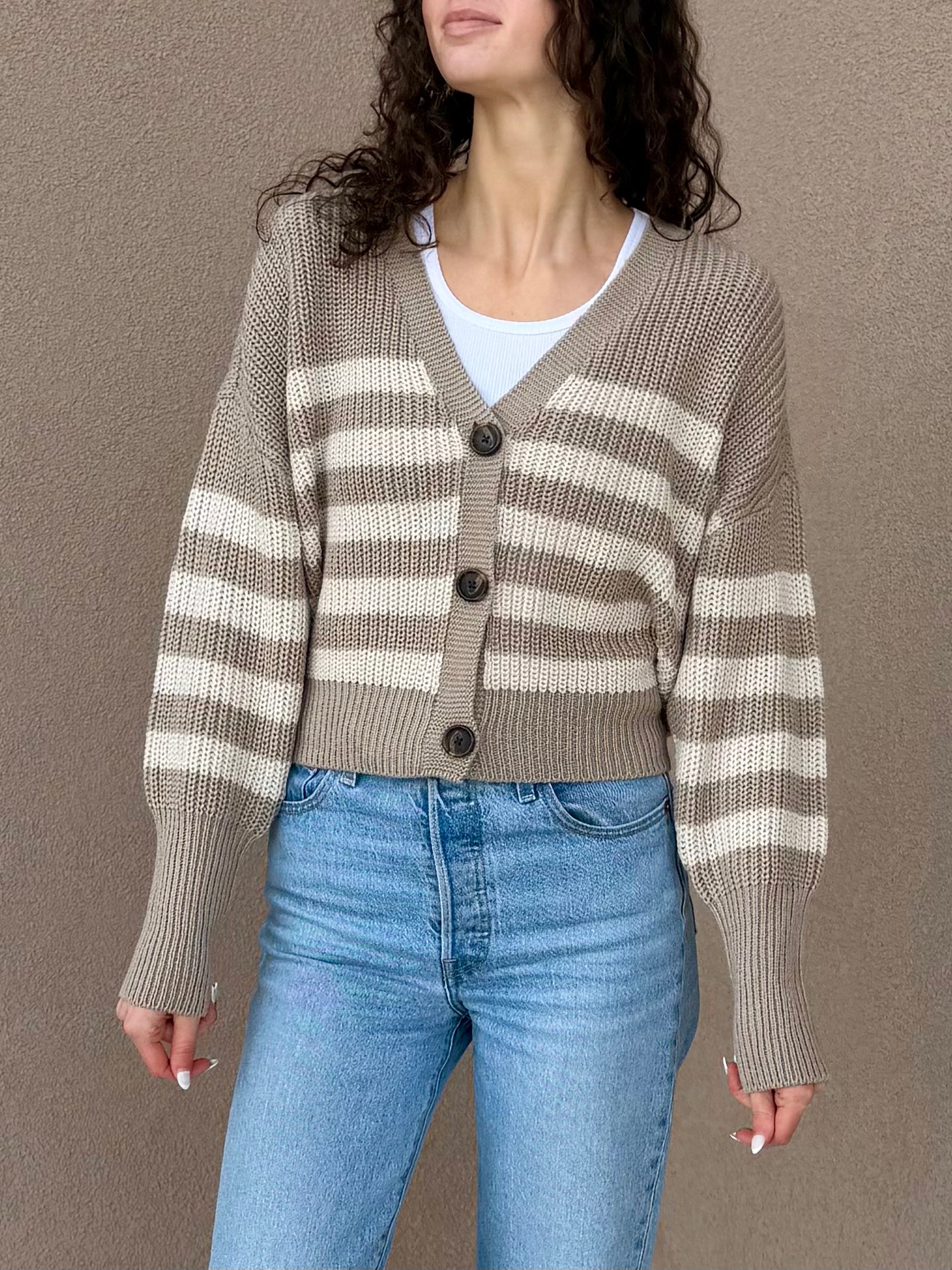 Lea Cardigan-Stripe