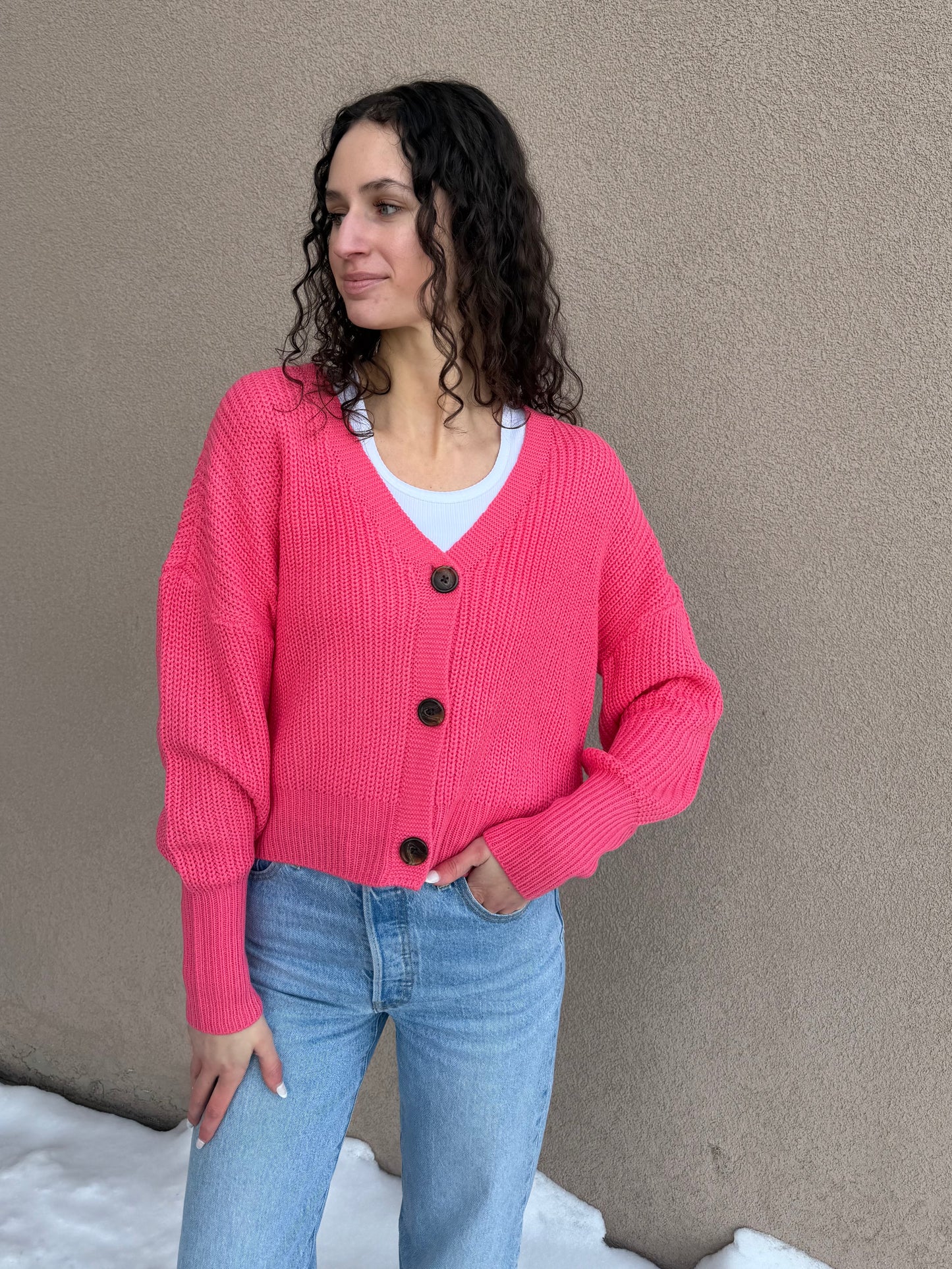 Lea Cardigan-Coral