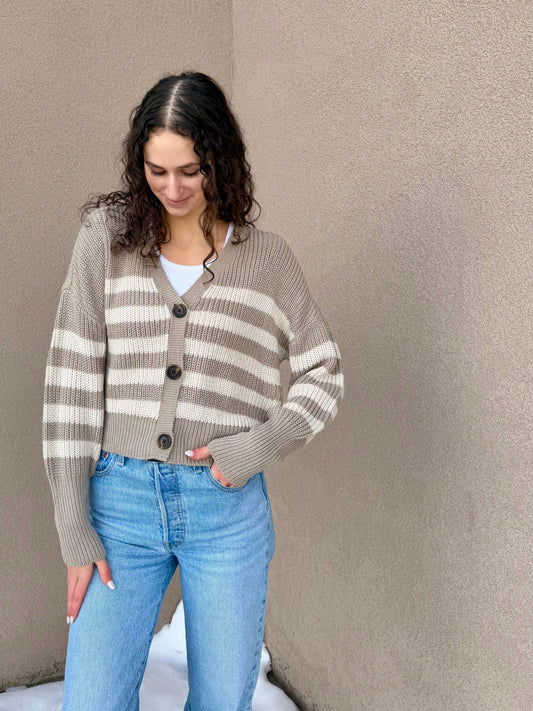 Lea Cardigan-Stripe
