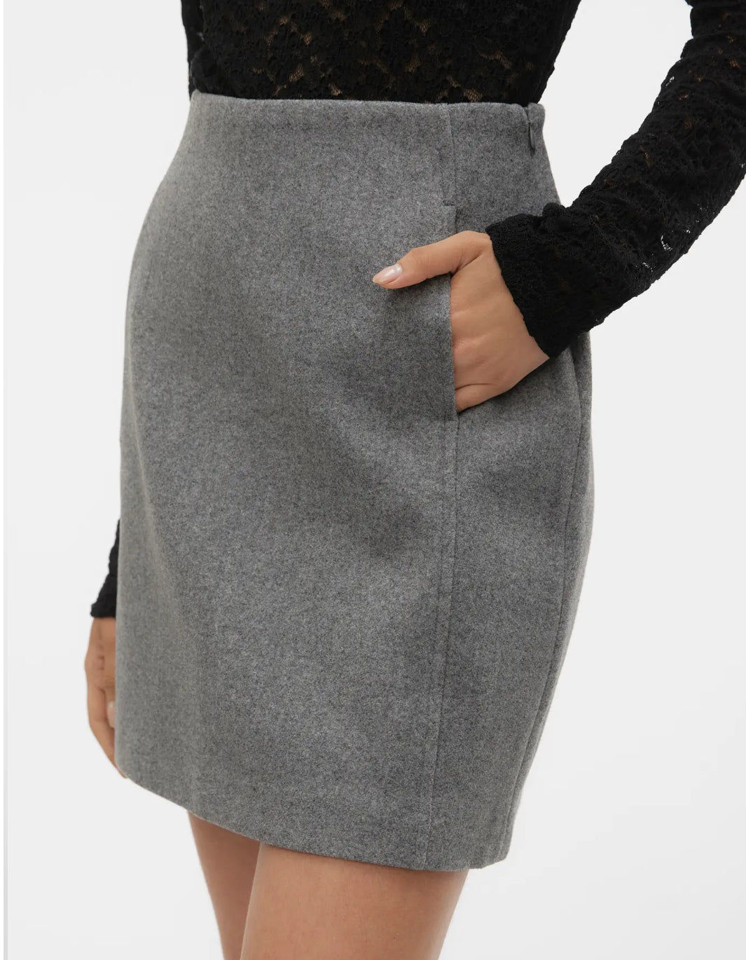 FortuneAllison Skirt-grey-Vero Moda