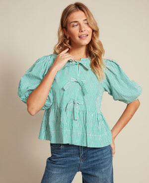 Green Tally Blouse- Rd style