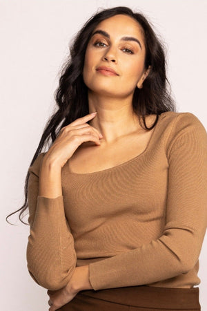 The Elanor Sweater - Taupe - Pink Martini