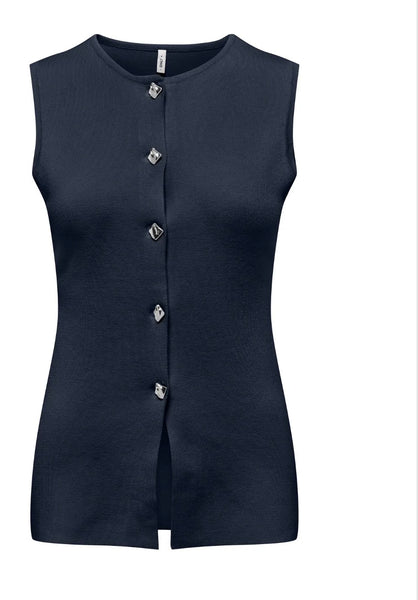 Evelin Vest-Navy-Only - Uforia Muse 
