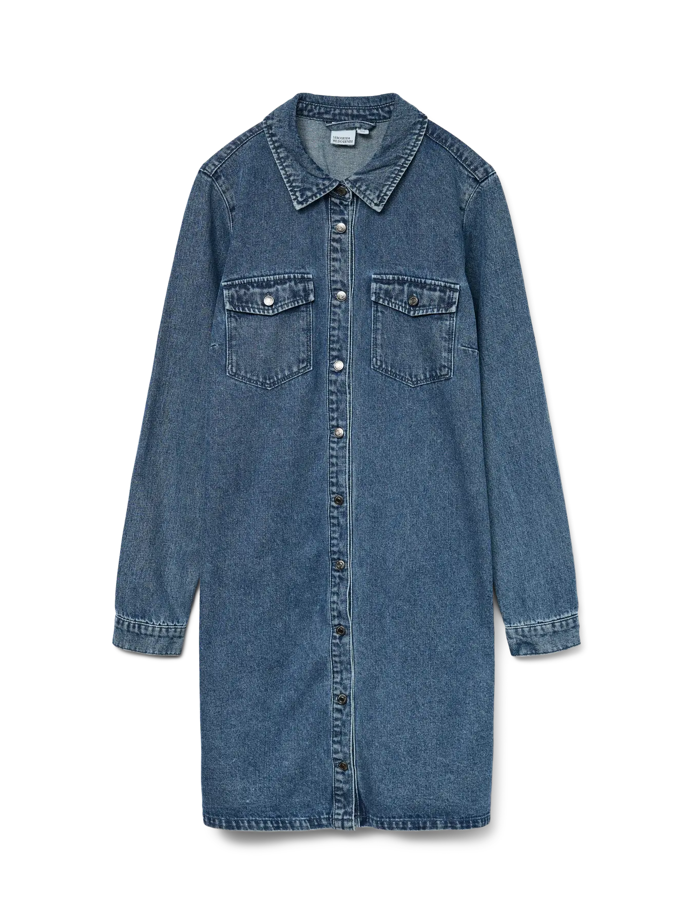 Jennie LS Denim Dress-Vero Moda