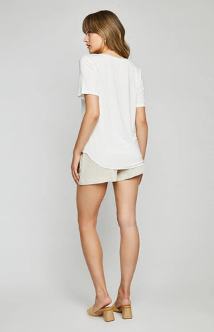 Lewis Tee-WHT-Gentle Fawn