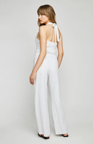 Leo Halter Vest-Stripe-Gentle Fawn