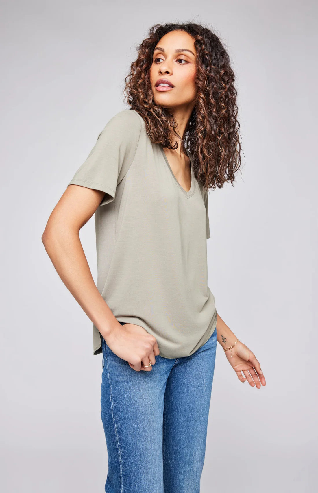 Lewis Tee-Sage- Gentle Fawn