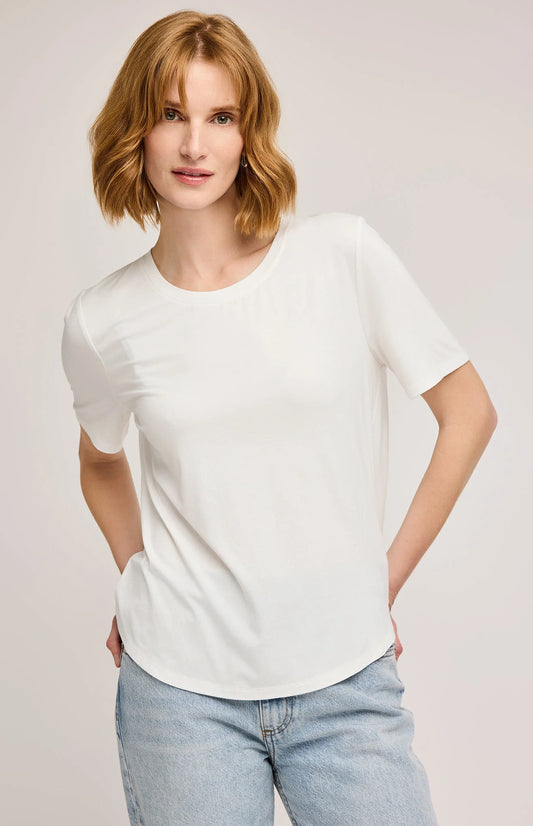 Brielle Tee-Wht-Gentle Fawn