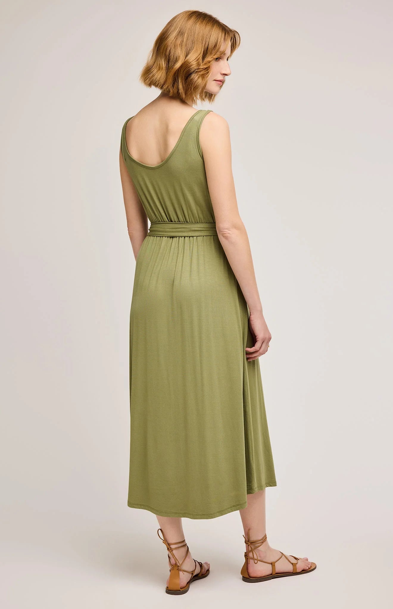Solange Dress-matcha-Gentle Fawn