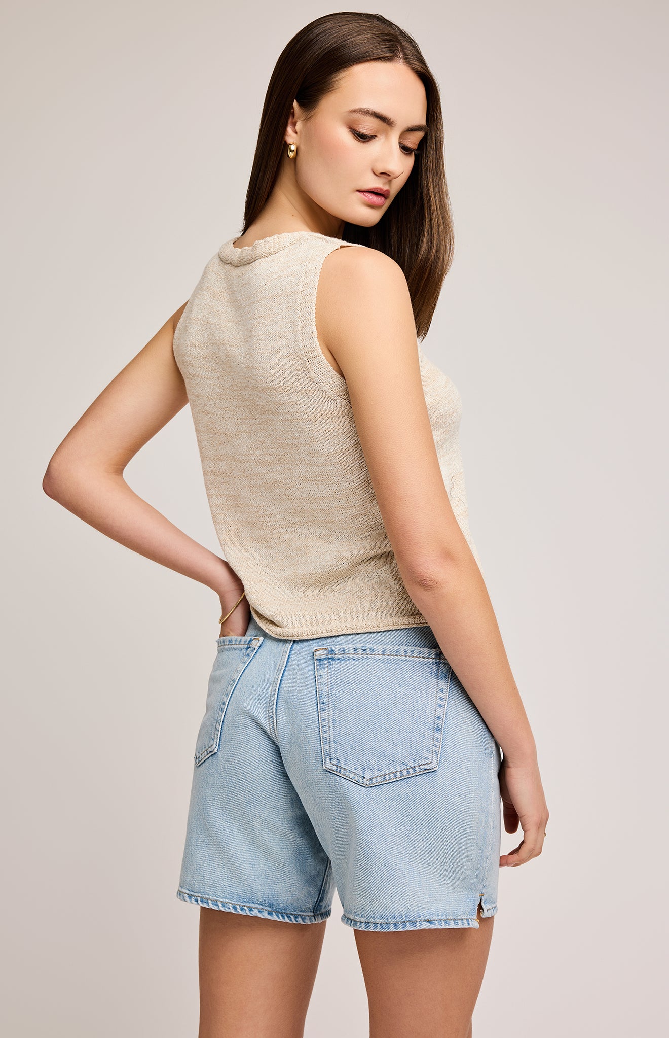 Rebel Knit Tank- Gentle Fawn