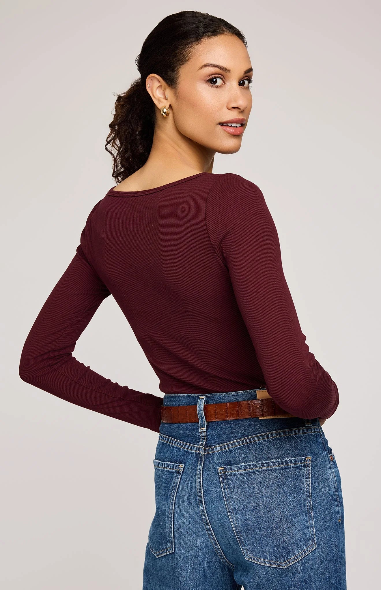 Ingrid Top-Merlot- Gentle Fawn - Uforia Muse 