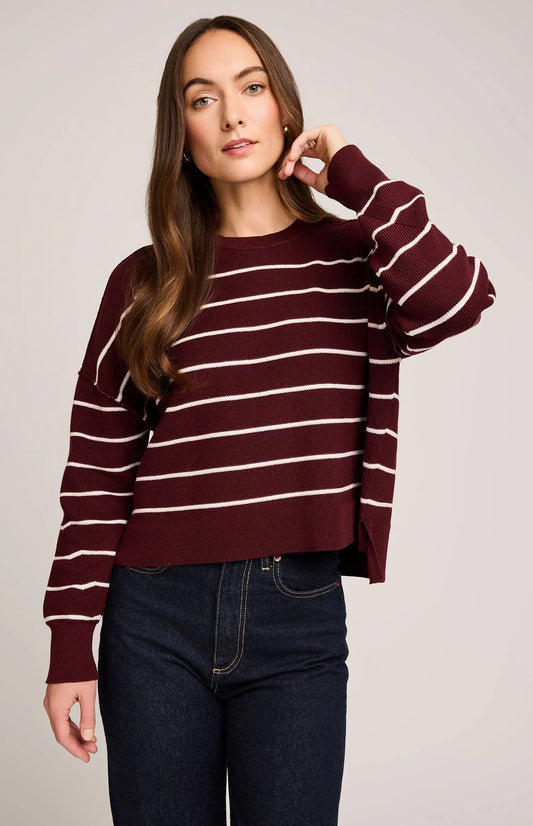 Echo Stripe Sweater- Gentle Fawn