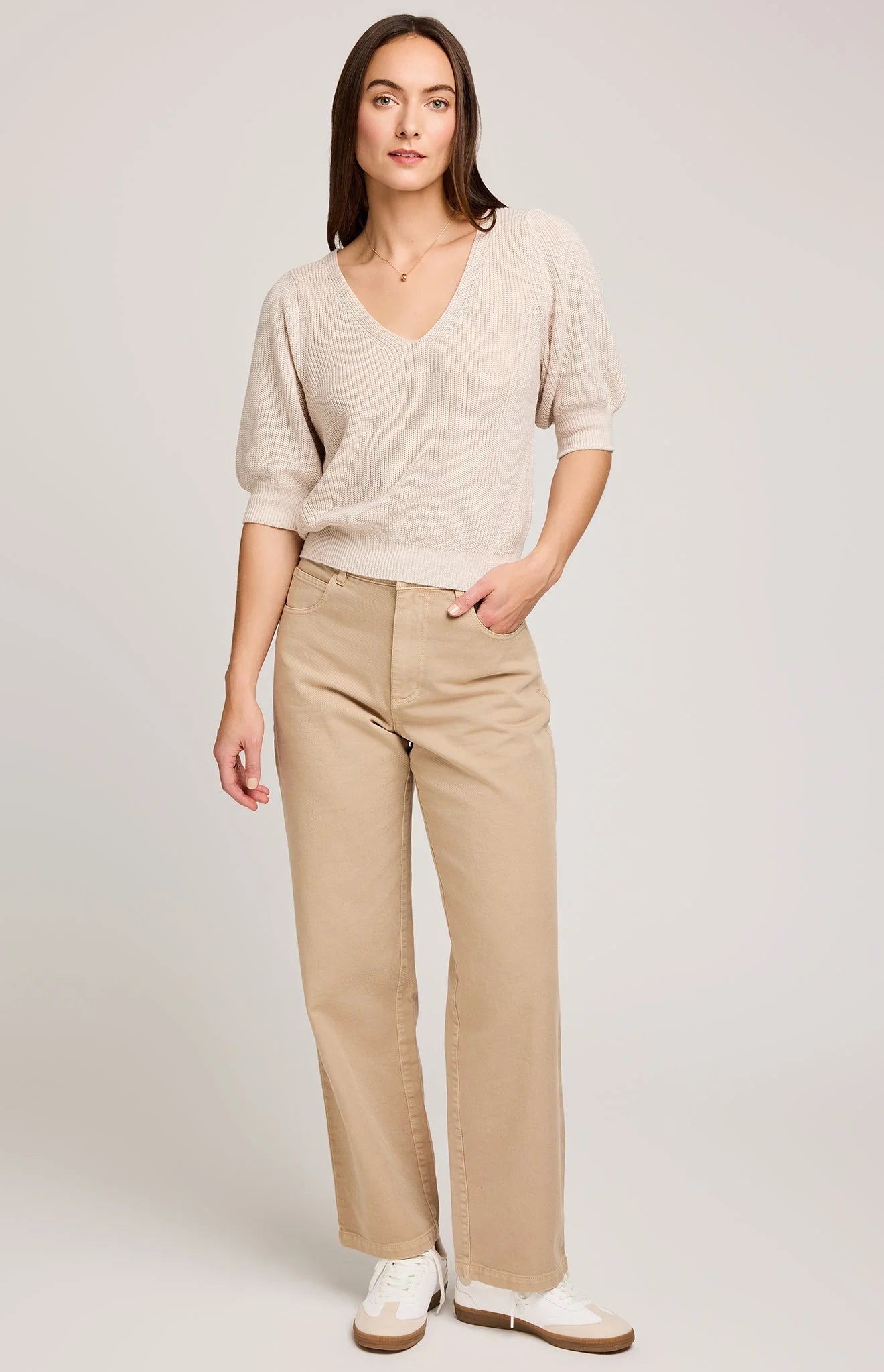 Phoebe S/S Knit- Gentle Fawn