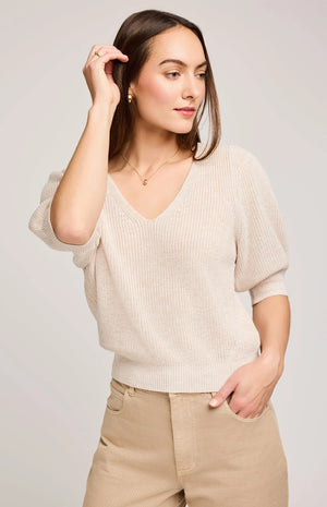 Phoebe S/S Knit- Gentle Fawn