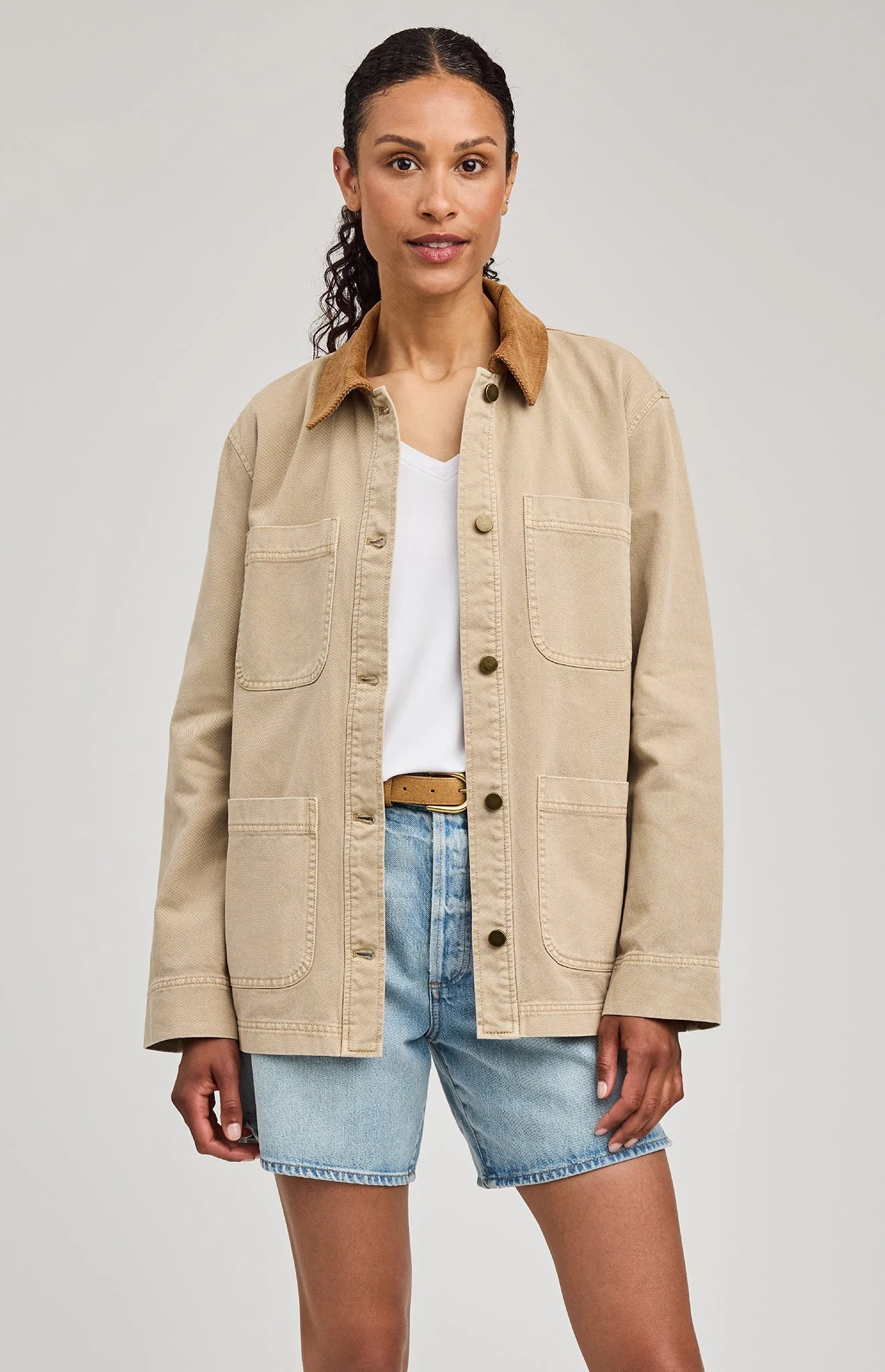 Miller Barn Jacket-Tan-Gentle Fawn