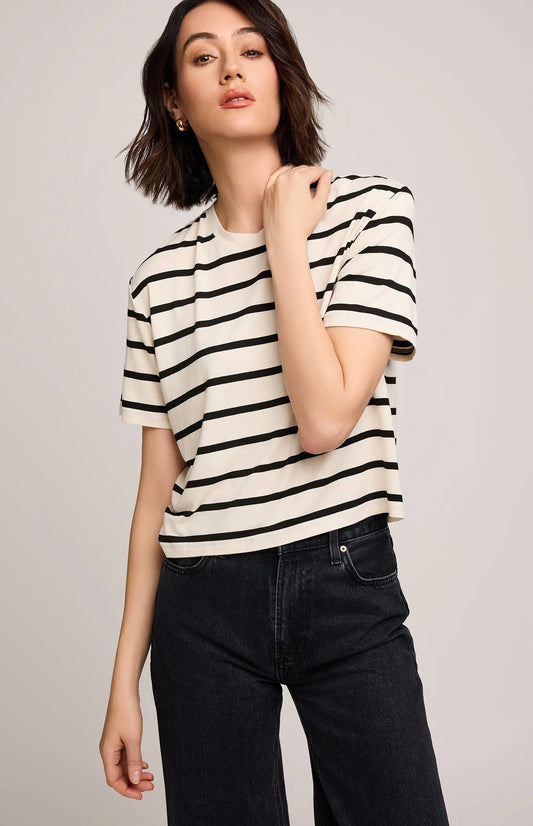 Jaxon Tee-Stripe-Gentle Fawn