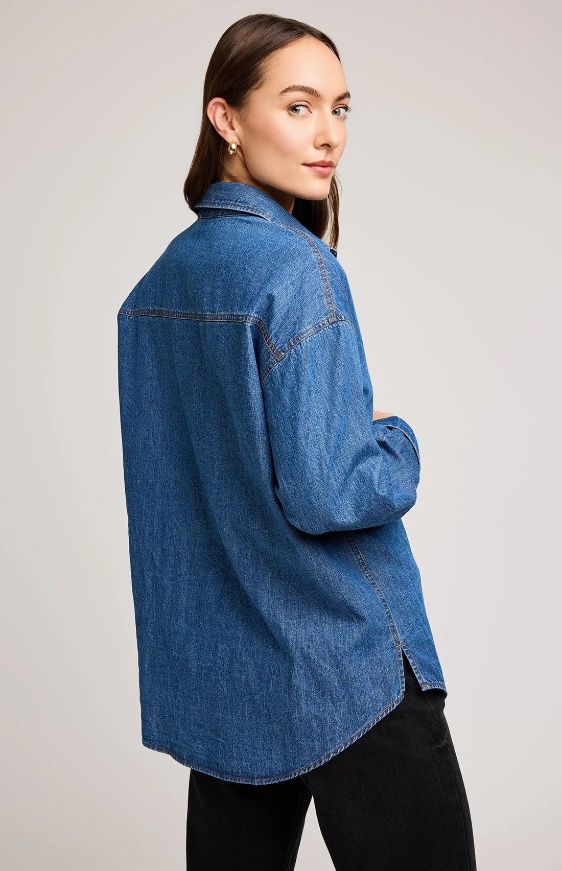 Whitney Denim Shirt-Med-Gentle Fawn