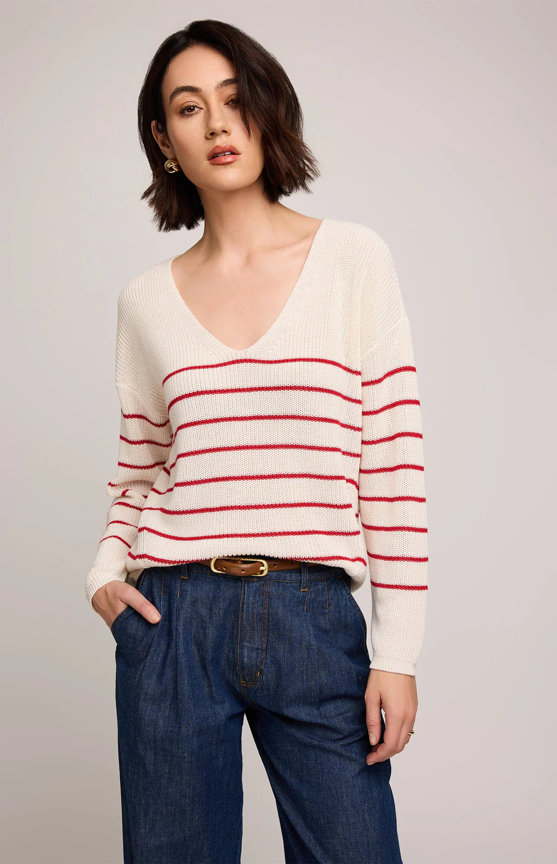 Tucker Knit-Red- Gentle Fawn