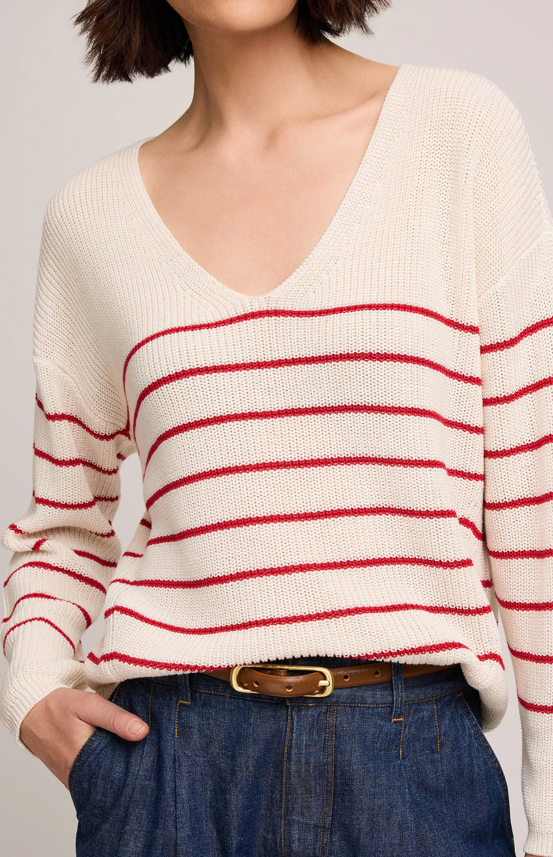 Tucker Knit-Red- Gentle Fawn