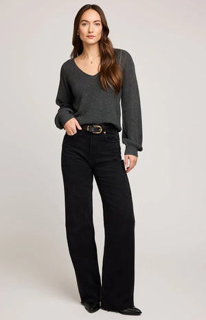 Hailey Sweater-Charcoal- Gentle Fawn